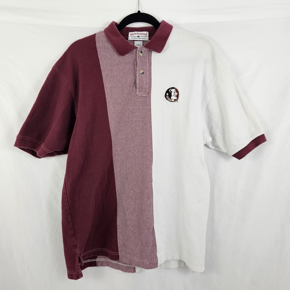 Seminoles vintage 90s Boca Classics by Delmar Sportswear Collared Shirt L